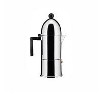 Alessi A9095/6 B La Cupola - Cafetera italiana (6 tazas, con mango negro)