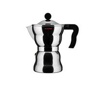 Alessi AAM33/6 - Cafetera Espresso de Design, Cuerpo de Aluminio, Mango y Pomo de Resina Termoplástica, 6 Tazas