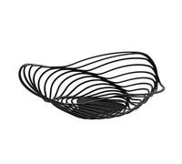 Alessi Trinity ACO03 B - Frutero de Diseño, en Acero Coloreado con Resina Epoxi, Grande, Negro