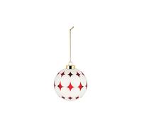 ALESSI Adorno para árbol de Navidad 9cm DELIGHT Blanco/Rojo rojo