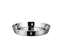 Alessi AKK78 Mini Girotondo - Bandeja (Borde con Adorno, Acero Inoxidable 18/10)