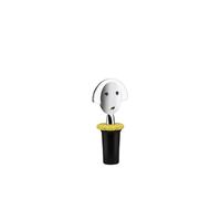 Alessi Anna Stop 2 Tapón para Botella, Acero Inoxidable, Negro