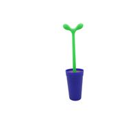Alessi Merdolino - Escobilla de baño de resina termoplástica, color azul