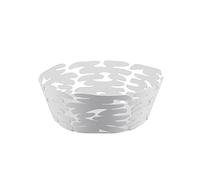 ALESSI Barket Cesta Redonda, Acero con Resina epoxi, Blanco