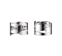 Alessi Set de Dos servilleteros en Acero Inoxidable 18/10, Multicolor, Talla Unica