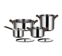 Alessi Batería de cocina Edo 4 piezas acero inoxidable