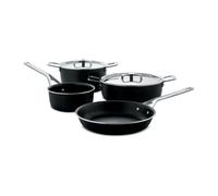 Alessi Batería de cocina Pots&Pans 6 piezas negro
