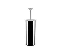 Alessi Portaescobillas baño Birillo blanco-acero inoxidable