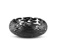 ALESSI BM02 B Barknest, Cesto redondo en acero colorado con resina epossidica, negro