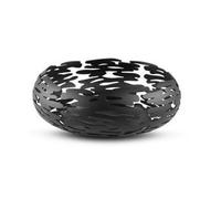 Alessi BM02 B BARNEST Cesto de Acero y Resina Negro 21cm - Diseño Boucquillon & Maaoui, Ideal para Pan