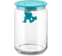 Alessi AMDR05 AZ Gianni - Tarro de cristal (90 cl), tapa color azul