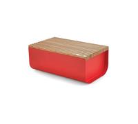 ALESSI Brotkasten Mattina 34x21cm Rojo/Bambú rojo