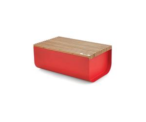 ALESSI Brotkasten Mattina 34x21cm Rojo/Bambú rojo