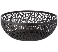 Alessi | Cactus! MSA04/29 B - Frutero Decorado, Acero Inoxidable y Resina Epoxi, Negro, 11.5 x 30 x 9 cm