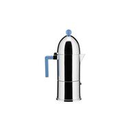 Alessi Cafetera de acero de 6 tazas de inducción La Cúpola Azzurra de color y estilo