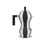 Alessi Cafetera de espresso Pulcina, negro, 300 ml