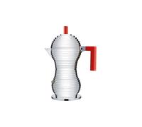 ALESSI Cafetera exprés Pulcina 6 tazas plata