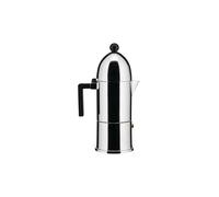 ALESSI Cafetera exprés LA CUPOLA 6 tazas Alu /Ind. Negro plata