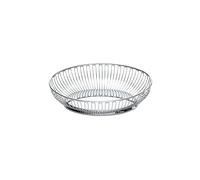 ALESSI Cesta de alambre ovalada de 28 cm plata