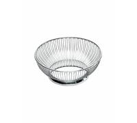 ALESSI Cesta de alambre redonda de 20 cm de acero inoxidable plata