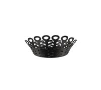 ALESSI Cesta de alambre VIMINI 22cm Acero inoxidable Epoxi. Negro negro