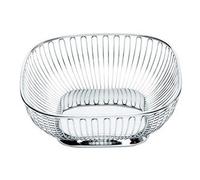 Alessi Cesto Cuadrado de Alambre Acero Inoxidable 18/10 para Frutas o Dulces