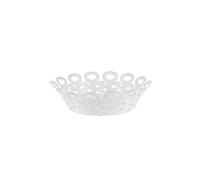 ALESSI Cesto VIMINI 22cm Acero Inoxidable Epoxi. Blanco blanco