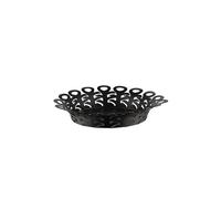 ALESSI Cesto VIMINI 27cm Acero Inoxidable Epoxi. Negro negro
