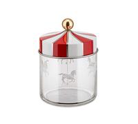 Alessi Circus MW30/75 - Tarro de Design para Alimentos, de Vidrio Serigrafiado con Tapa de Hojalata, 75 Cl