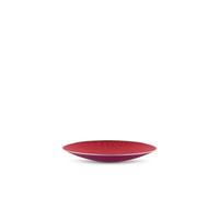 Alessi Cohncave SC01/33 - Centro de Mesa de Diseño Calado en Acero Coloreado con Resina Epoxi, Rojo y Morado, Diámetro 33 cm
