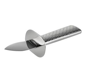 Alessi Colombina FM23/44 - Cuchillo para ostras de pescado (acero inoxidable AISI 420, 18/10, pulido espejo, plata, 16 x 5,3 x 4,2 cm)