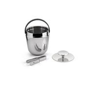 ALESSI Cubeta para hielo 16cm Diseño Giulio Iacchetti Acero inoxidable plata