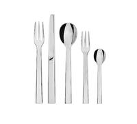 Alessi Santiago - Cubertería (5 piezas), color plateado
