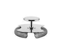 ALESSI Doble colador de bar GIA27 10,2cm acero inoxidable plata