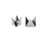 ALESSI Huevera 2 unidades Roost 4,5 cm plata