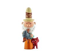 Alessi Eolo AGJ01 10 - Estatuilla para la Escena de la Natividad de Design, Hecha de Porcelana y Decorada a Mano, Multicolor