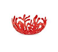 Alessi ESI01 21 R - Frutero de acero, color rojo, Ø21cm