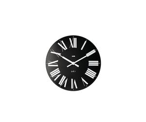 Alessi Firenze 12 B- Reloj de pared (plástico ABS, mecanismo de cuarzo), color negro