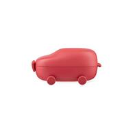 Alessi Food à Porter SA06 R - Snack Box con Dos Compartimentos en Forma de Coche de Juguete en Resina Termoplástica, Libre de BPA, Rojo