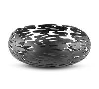Alessi BM02 B BARNEST Cesto de Acero y Resina Negro 21cm - Diseño Boucquillon & Maaoui, Ideal para Pan