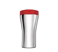 Alessi Caffa GIA24 R - Travel Mug De Doble Pared de Diseño en Acero Inoxidable 18/10 y Resina Termoplástica, Rojo