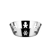 Alessi Girotondo | AKK03 Cesta de Design con Borde Perforado, Acero, Pulido