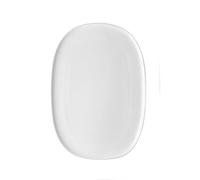 Alessi Itsumo NF07/22 25 - Fuente Ovalada de Diseño, Uso Diario, Estética Minimalista, en Porcelana Blanca
