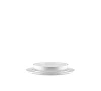Alessi Itsumo NF07S12 - Servicio de Platos de Diseño, Uso Diario, Estética Minimalista, en Porcelana Blanca, 12 Piezas