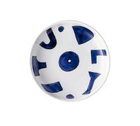 Alessi Itsumo - Yunoki Ware NF08/2 - Plato Hondo de Diseño, Uso Diario, Estética Minimalista, en Porcelana Blanca con Decoración de Samiro Yunoki, Diámetro 20 cm