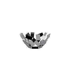 Alessi La Stanza Dello Scirocco, Frutero con Acabado Brillante (Acero Inoxidable 18/10), Plateado, 27,3 x 27,3 x 12,7 cm