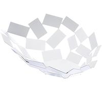 Alessi La Stanza dello Scirocco MT03 W - Centro de Mesa de Design, en Acero Colorado con Resina Epoxidica, Blanco