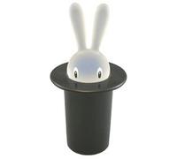 Alessi Magic Bunny ASG16 B Palillero de Diseño, Resina Termoplástica, Negro, Estándar
