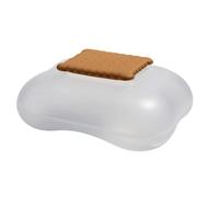 Alessi Galletero de diseño Mary Biscuit ASG07 I con tapa, resina termoplástica, Blanco (Hielo)