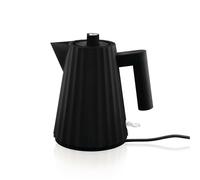 Alessi MDL06/1 B Hervidor Eléctrico Plissé Pequeño 1 Litro Negro - Diseñado por Michele De Lucchi